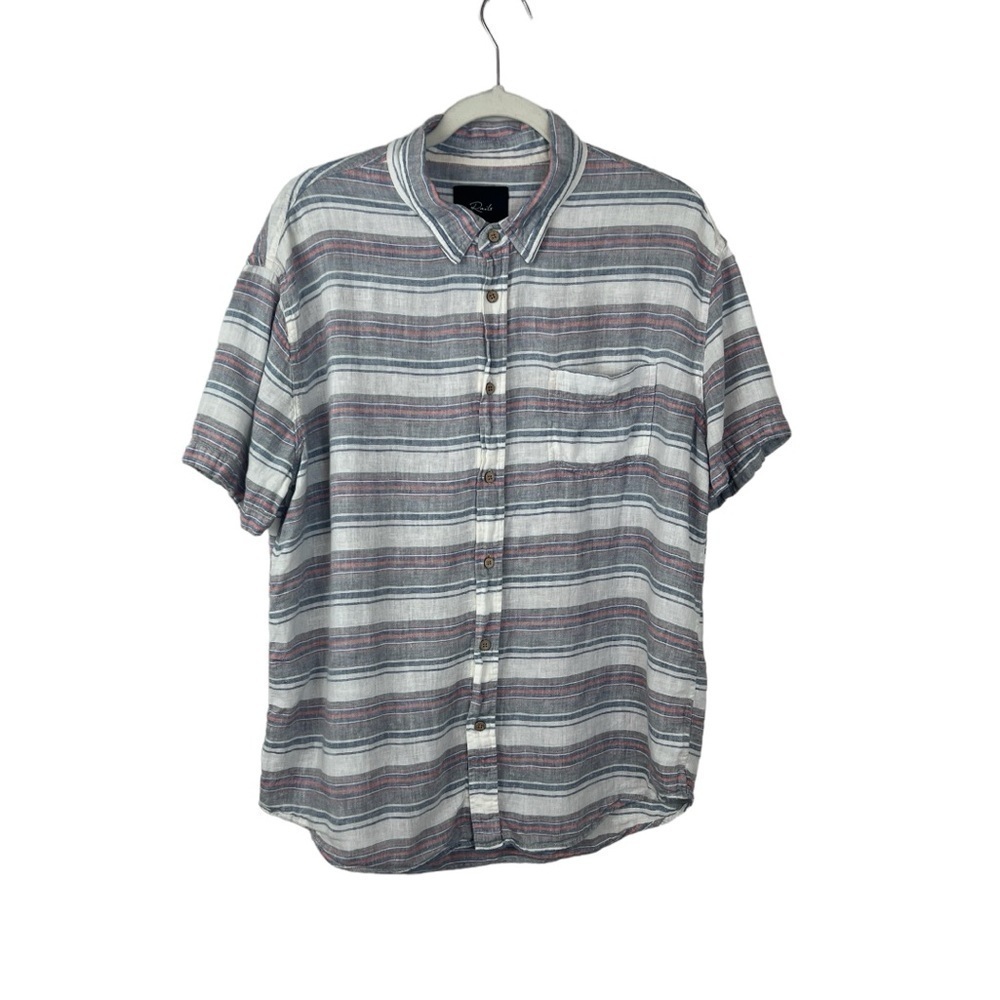 Rails Carson Striped Linen Blend Shirt